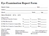 POA Eye Exam Report Form